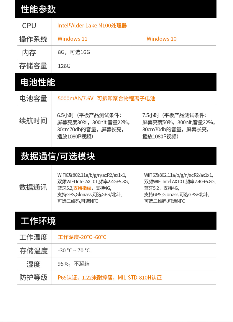 10.1英寸手持工業(yè)平板,戶外陽光可視,IP65等級防護,DTZ-I1001E-N100 .jpg